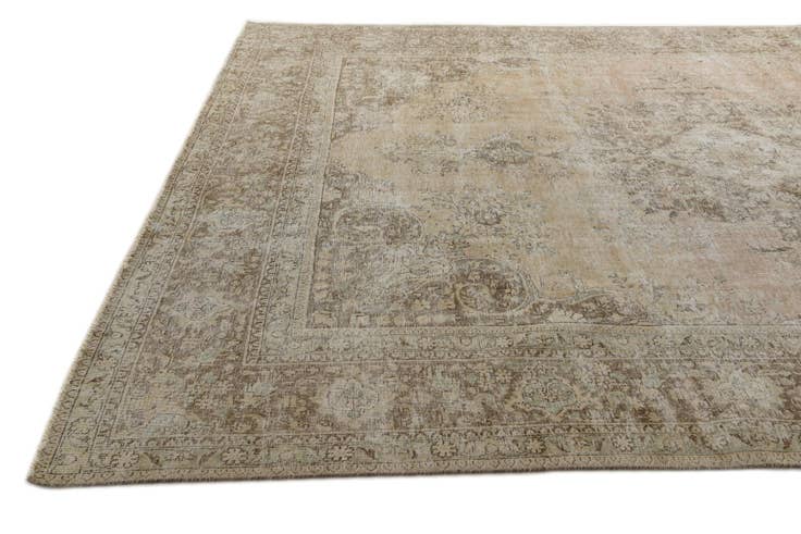 Detail image of 9' 9 x 12' 9 Hand Knotted Ultra Vintage Persian Wool Rug