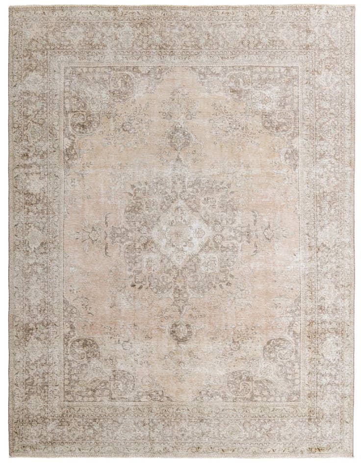 Detail image of 9' 9 x 12' 9 Hand Knotted Ultra Vintage Persian Wool Rug