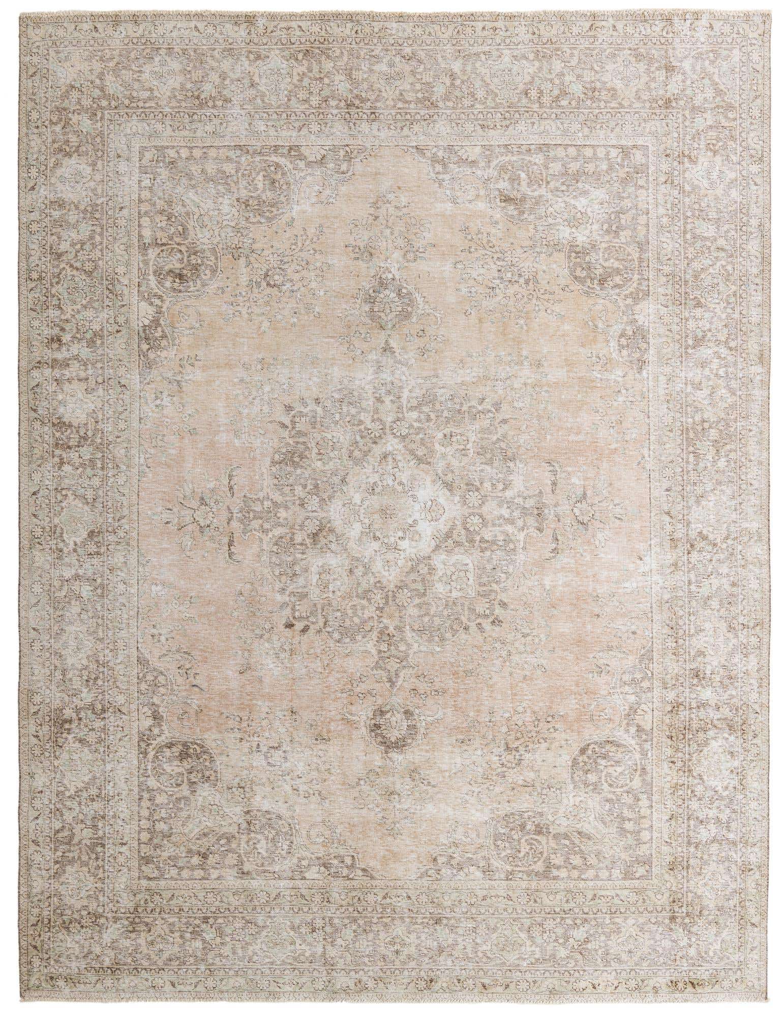 9' 9 x 12' 9 Hand Knotted Ultra Vintage Persian Wool Rug