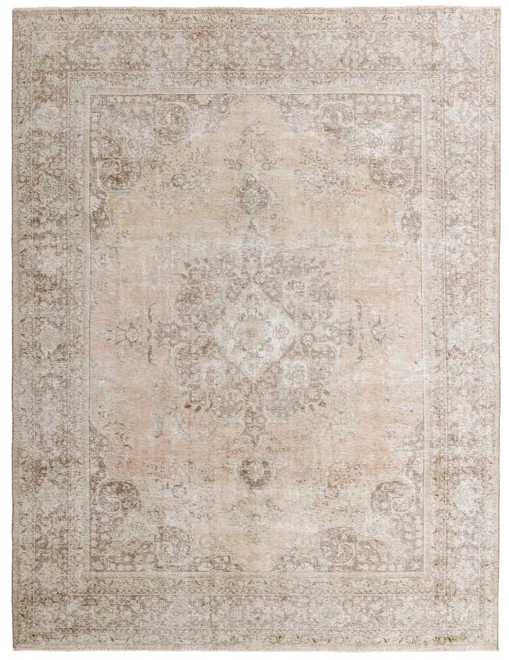 Detail image of 9' 9 x 12' 9 Hand Knotted Ultra Vintage Persian Wool Rug