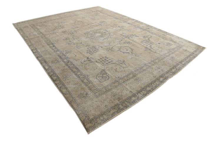 9' 6 x 12' 2 Hand Knotted Ultra Vintage Persian Wool Rug