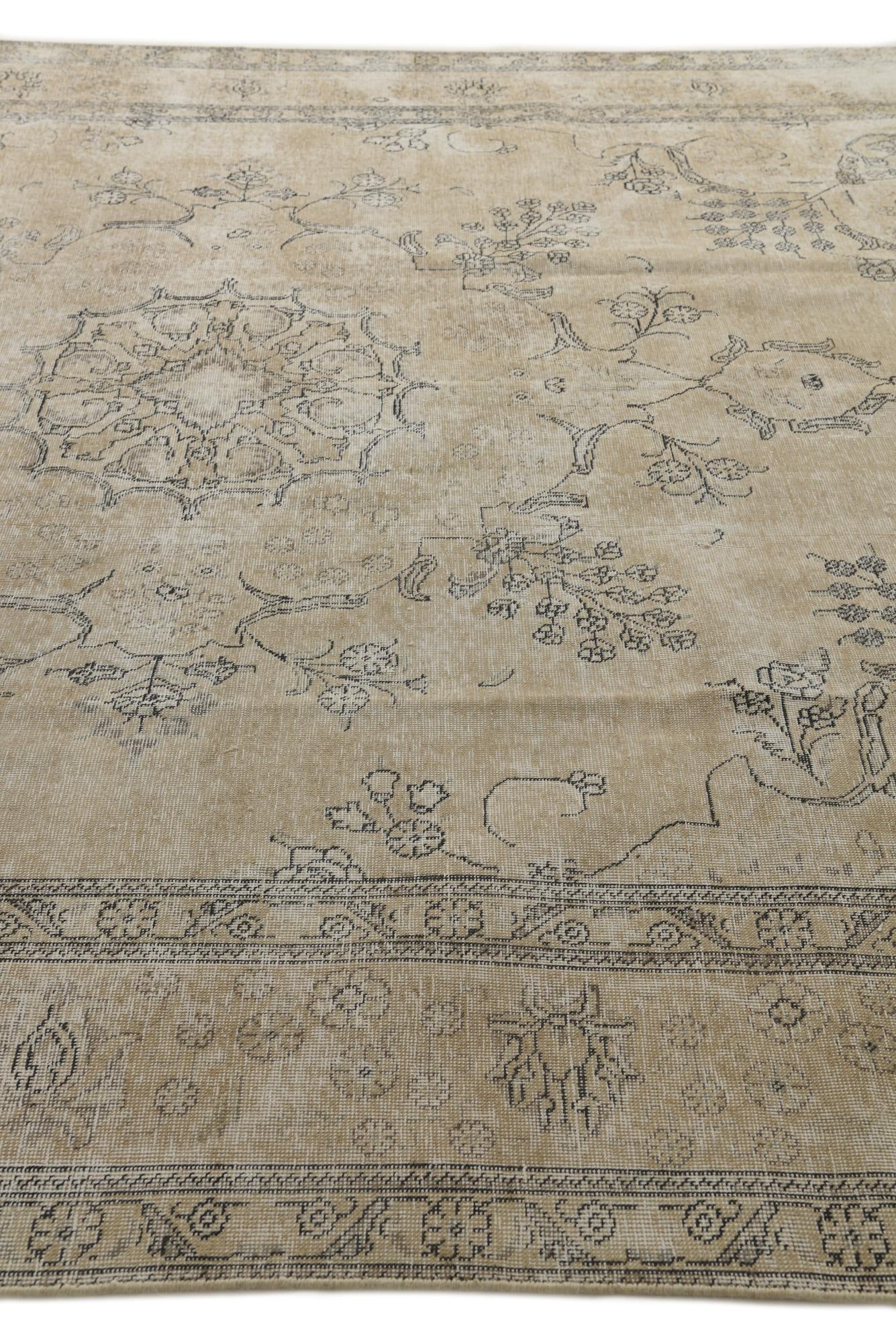 9' 6 x 12' 2 Hand Knotted Ultra Vintage Persian Wool Rug
