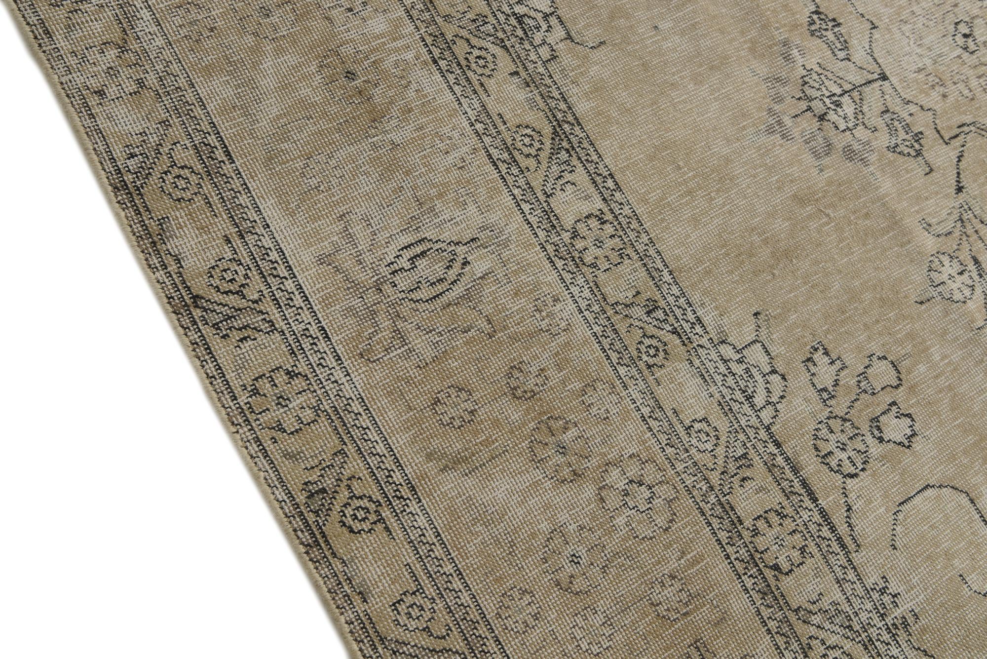 9' 6 x 12' 2 Hand Knotted Ultra Vintage Persian Wool Rug