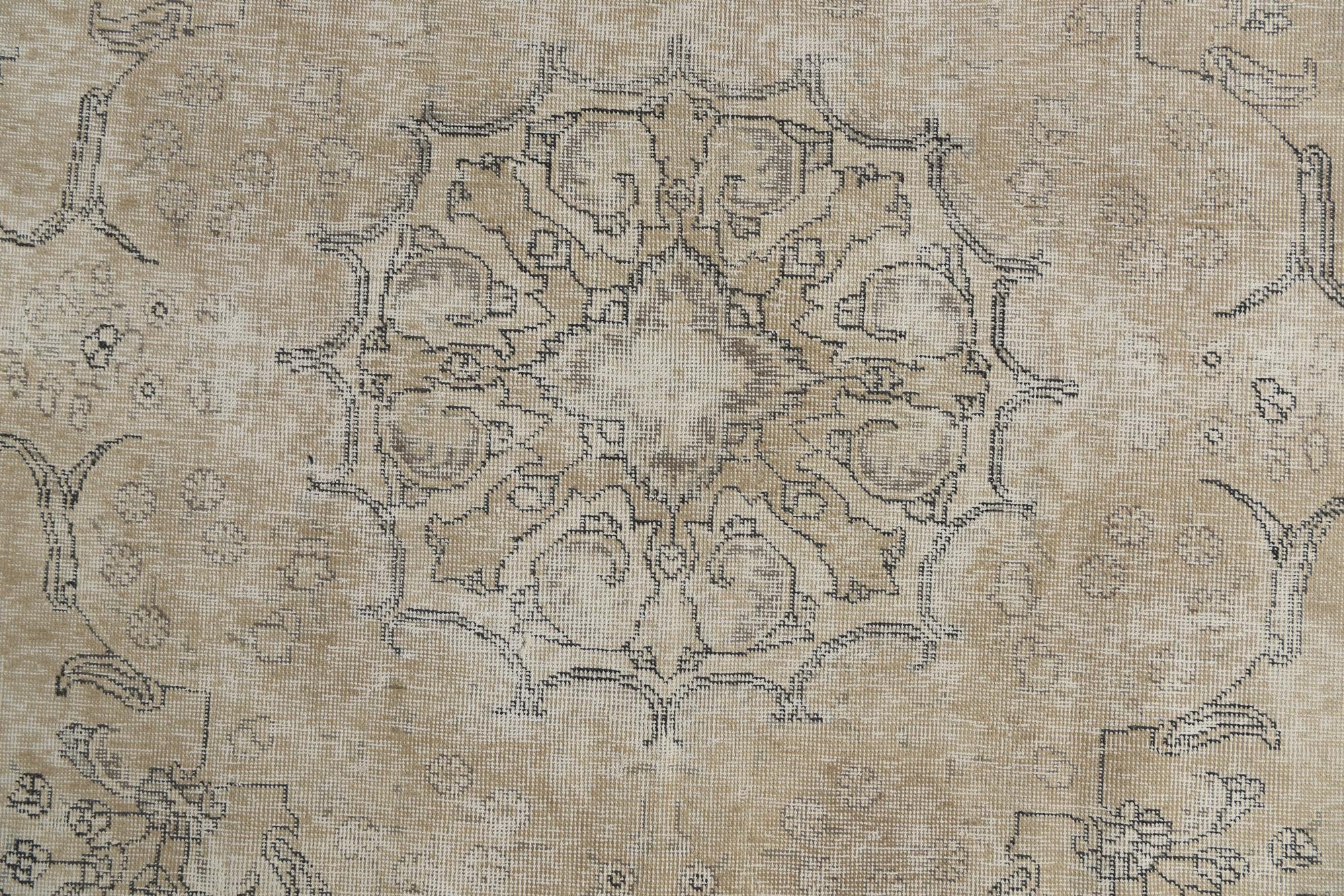 9' 6 x 12' 2 Hand Knotted Ultra Vintage Persian Wool Rug