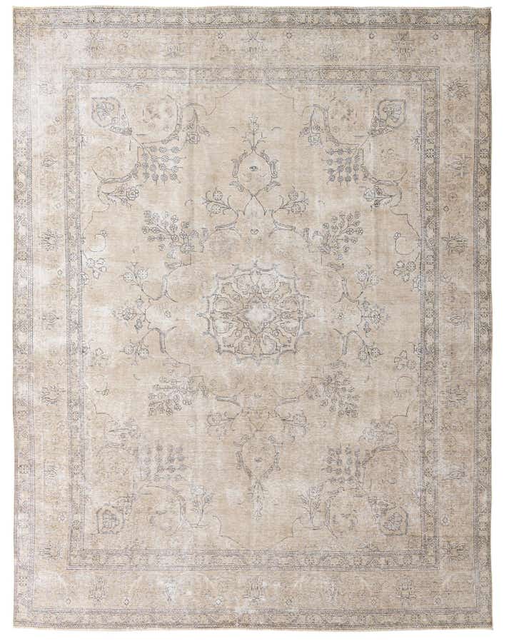 9' 6 x 12' 2 Hand Knotted Ultra Vintage Persian Wool Rug