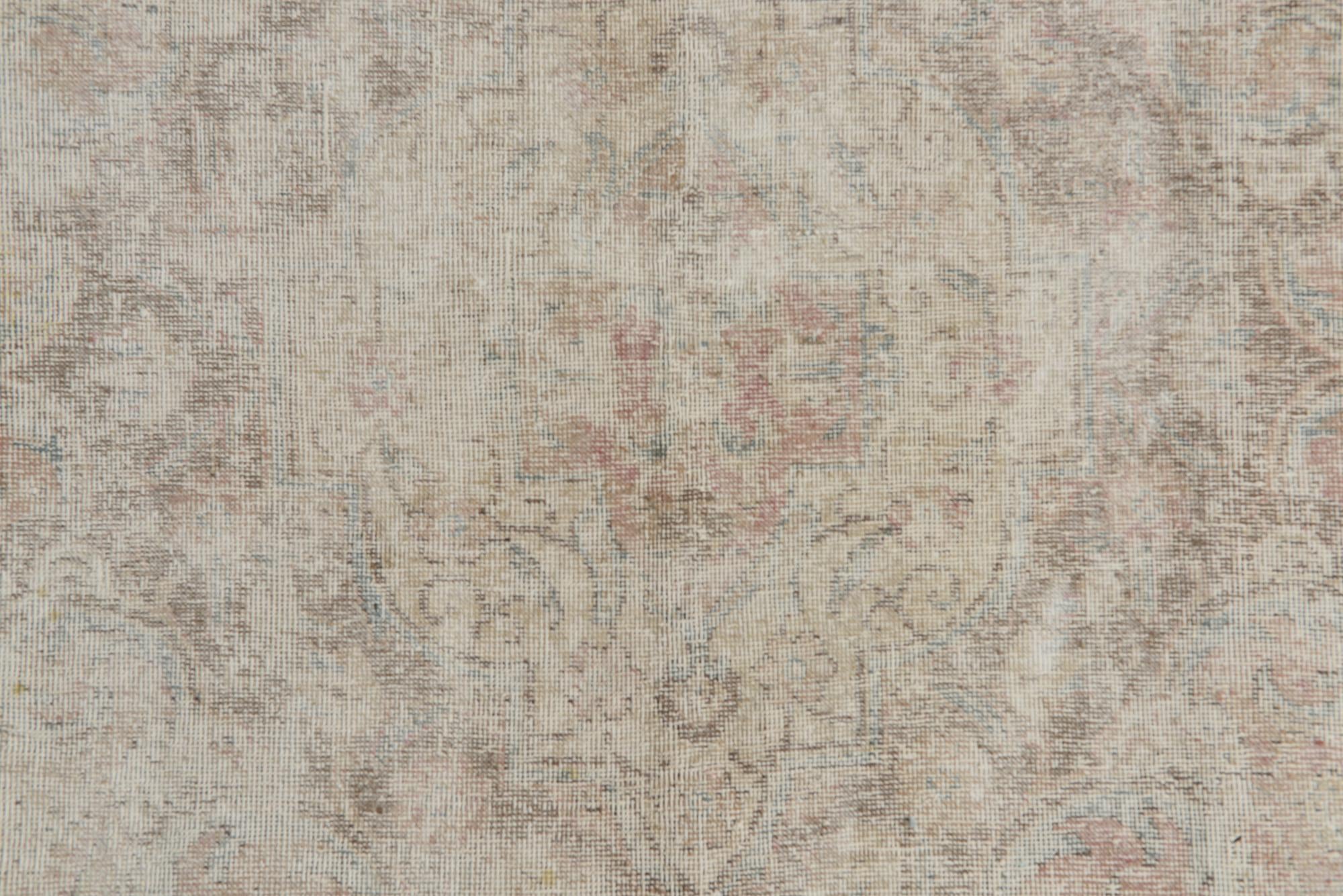 9' 8 x 13' 3 Hand Knotted Ultra Vintage Persian Wool Rug