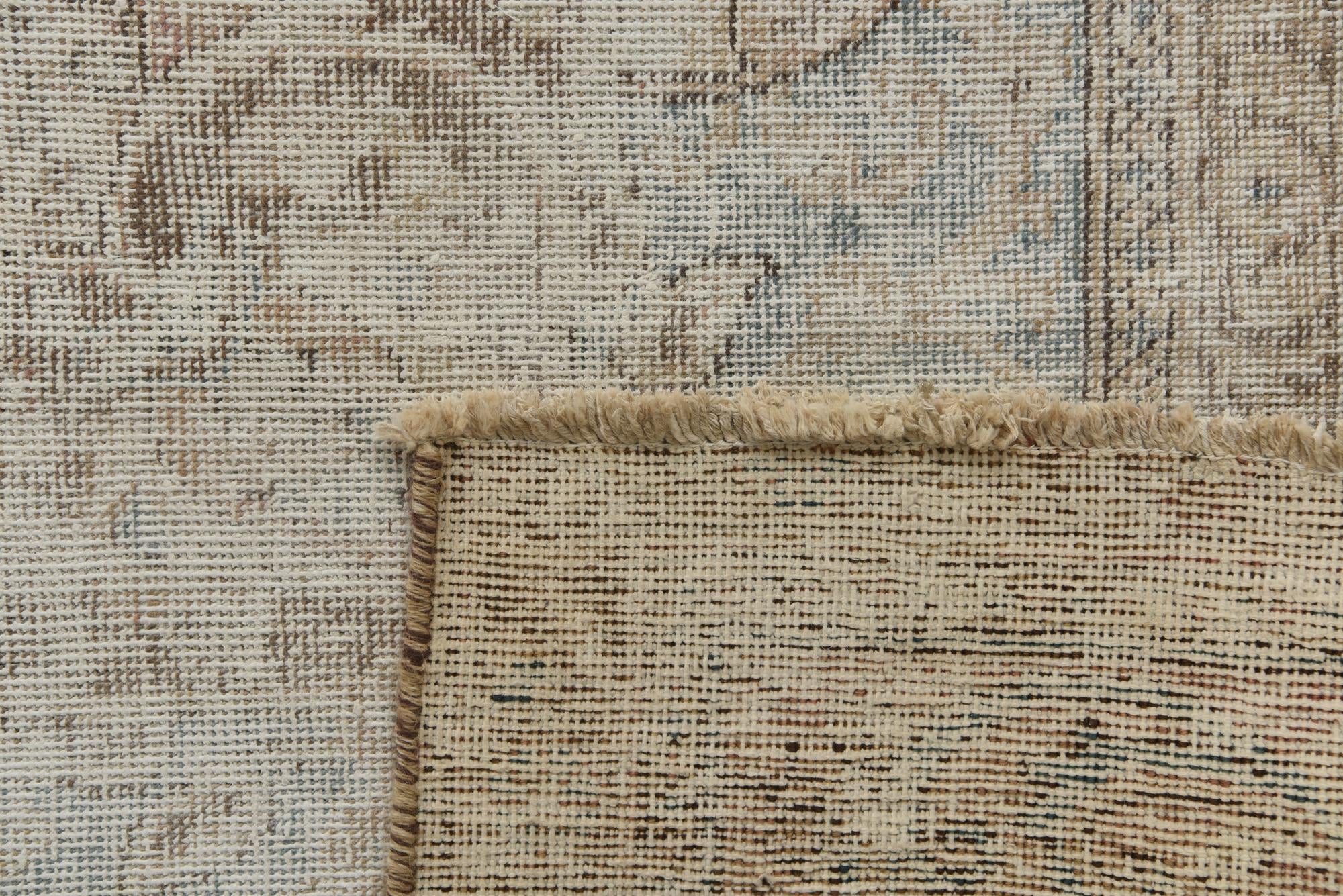 9' 8 x 13' 3 Hand Knotted Ultra Vintage Persian Wool Rug