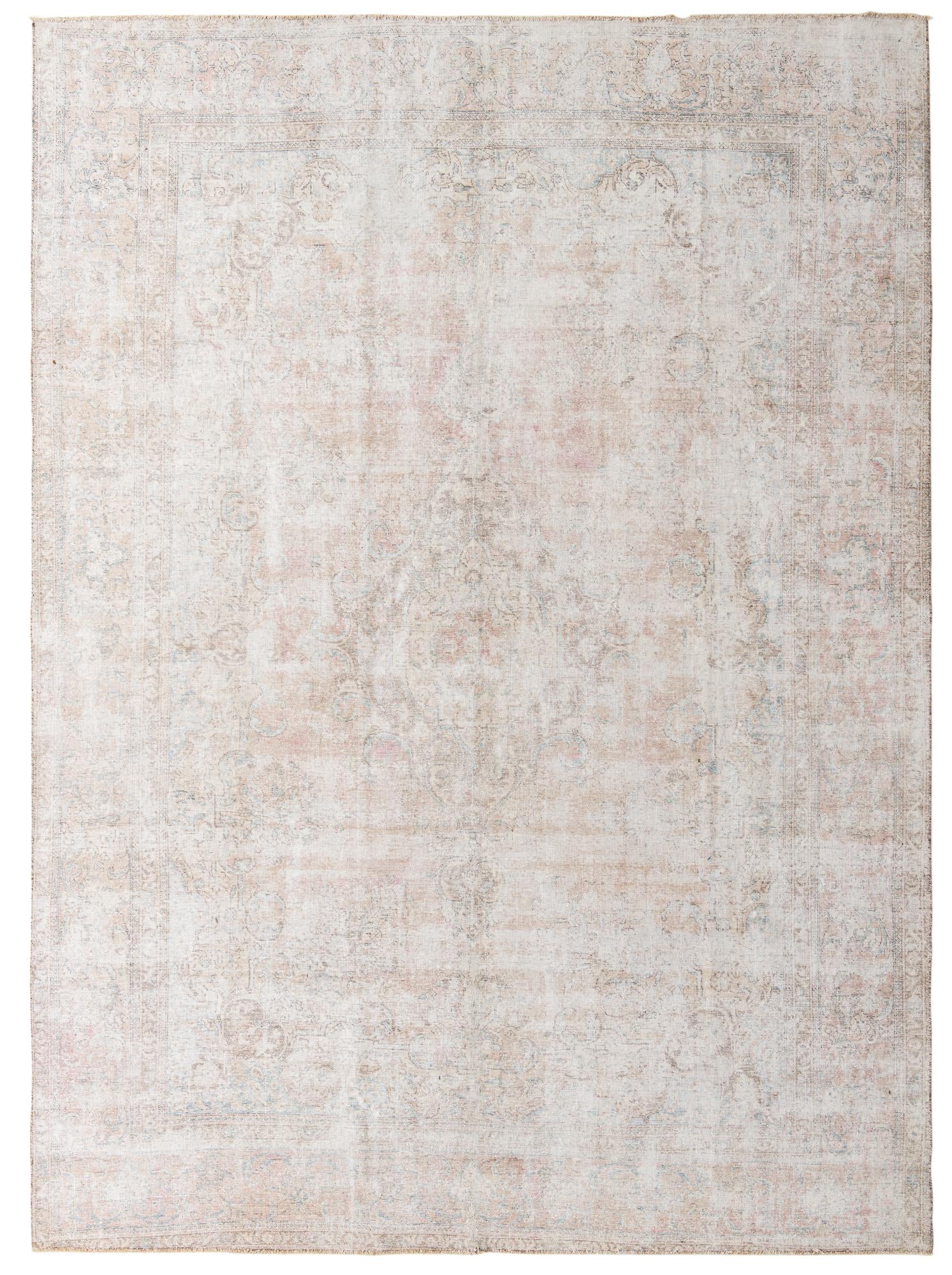 9' 8 x 13' 3 Hand Knotted Ultra Vintage Persian Wool Rug