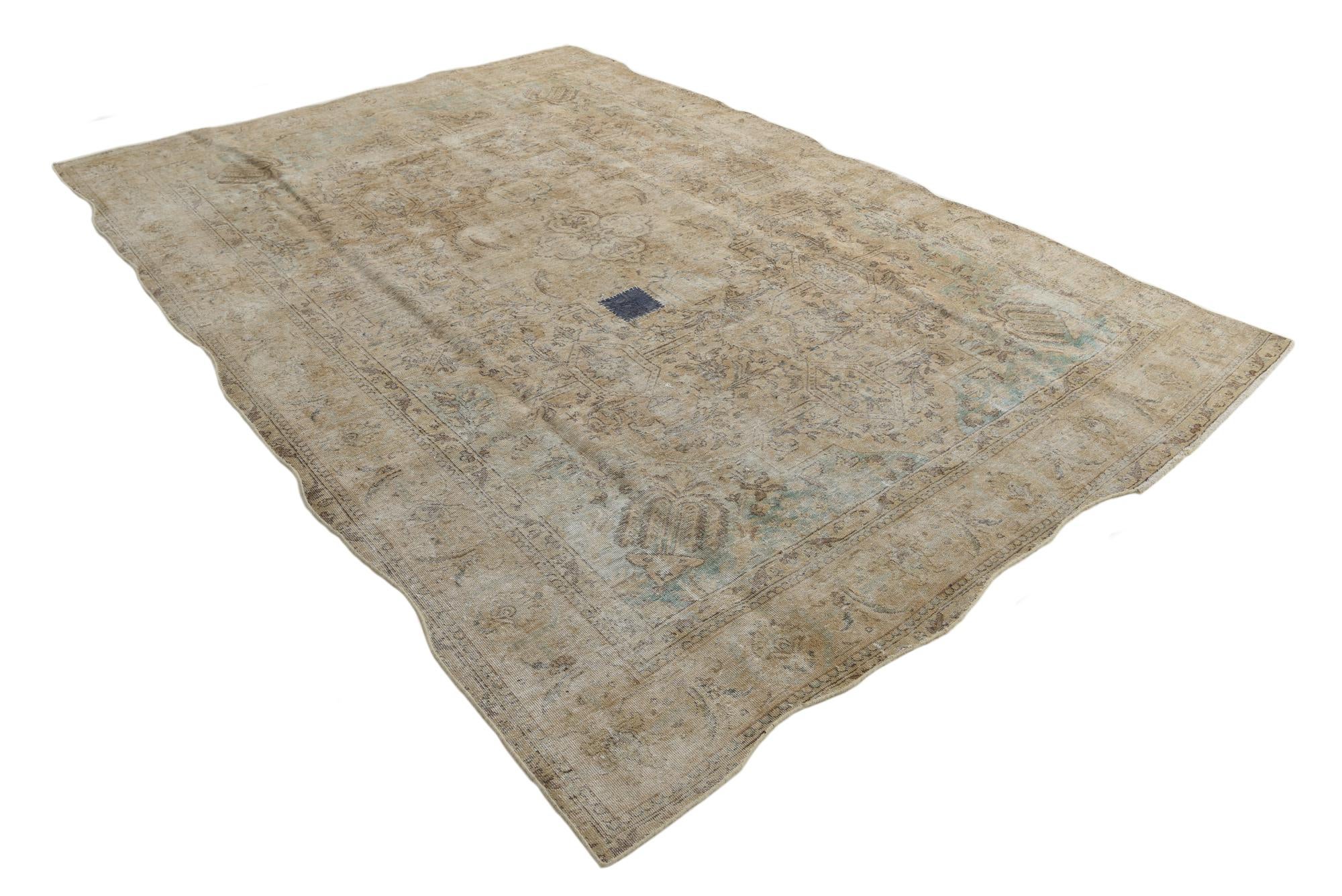 240cm x 340cm anudado a mano Ultra Vintage Alfombra Persa Lana