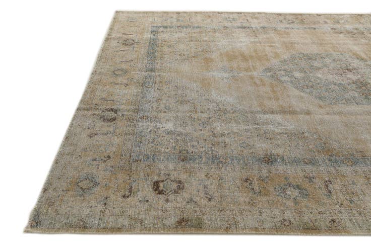 Detail image of 9' 8 x 12' 9 Hand Knotted Ultra Vintage Persian Wool Rug