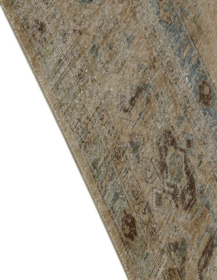 Detail image of 9' 8 x 12' 9  Hand Knotted Ultra Vintage Persian Wool Rug