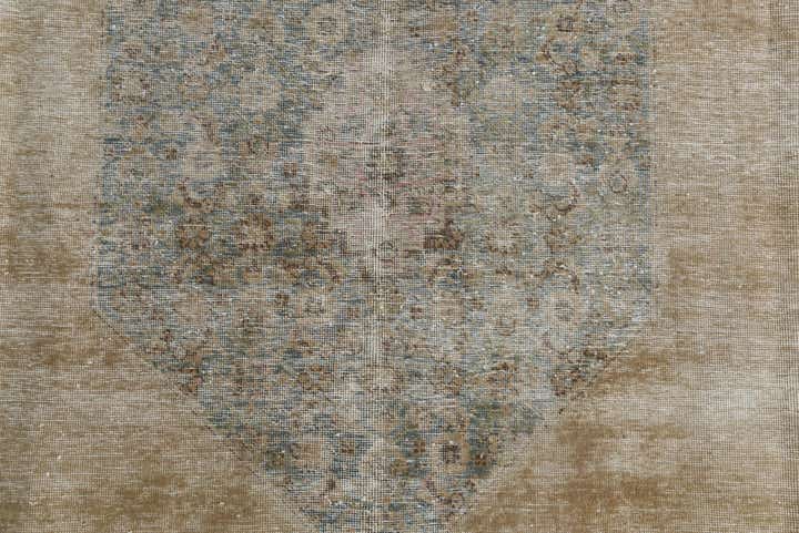 9' 8 x 12' 9 Hand Knotted Ultra Vintage Persian Wool Rug