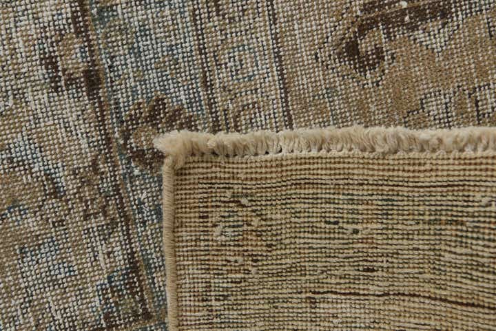 9' 8 x 12' 9 Hand Knotted Ultra Vintage Persian Wool Rug