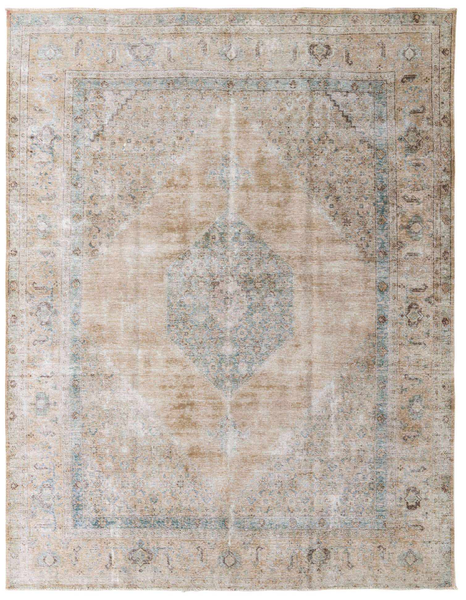 Primary image 9' 8 x 12' 9  Hand Knotted Ultra Vintage Persian Wool Rug