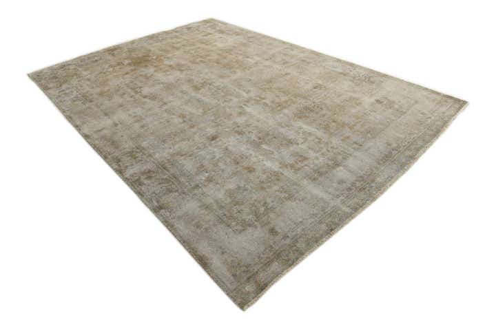 9' x 12' 8 Hand Knotted Ultra Vintage Persian Wool Rug