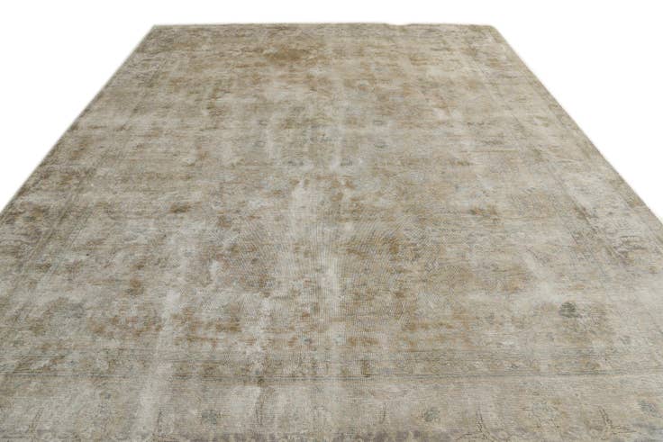 Detail image of 9' x 12' 8 Hand Knotted Ultra Vintage Persian Wool Rug