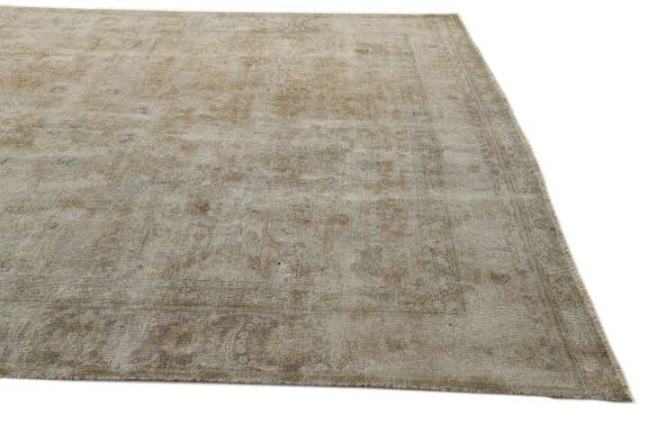 9' x 12' 8 Hand Knotted Ultra Vintage Persian Wool Rug