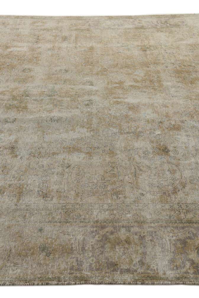 9' x 12' 8 Hand Knotted Ultra Vintage Persian Wool Rug