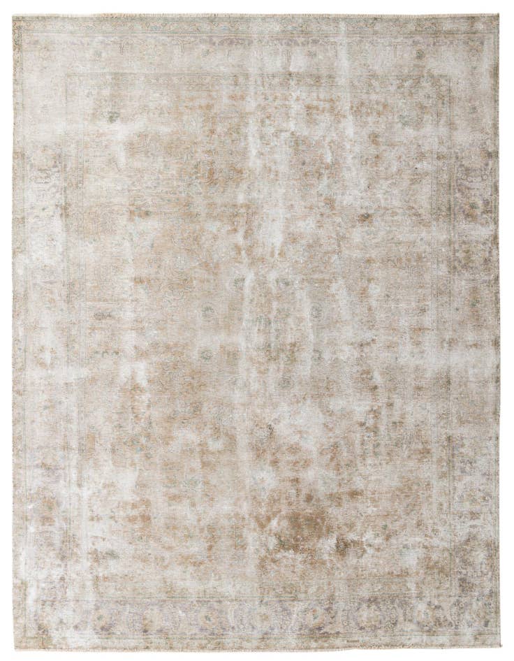 Detail image of 9' x 12' 8 Hand Knotted Ultra Vintage Persian Wool Rug