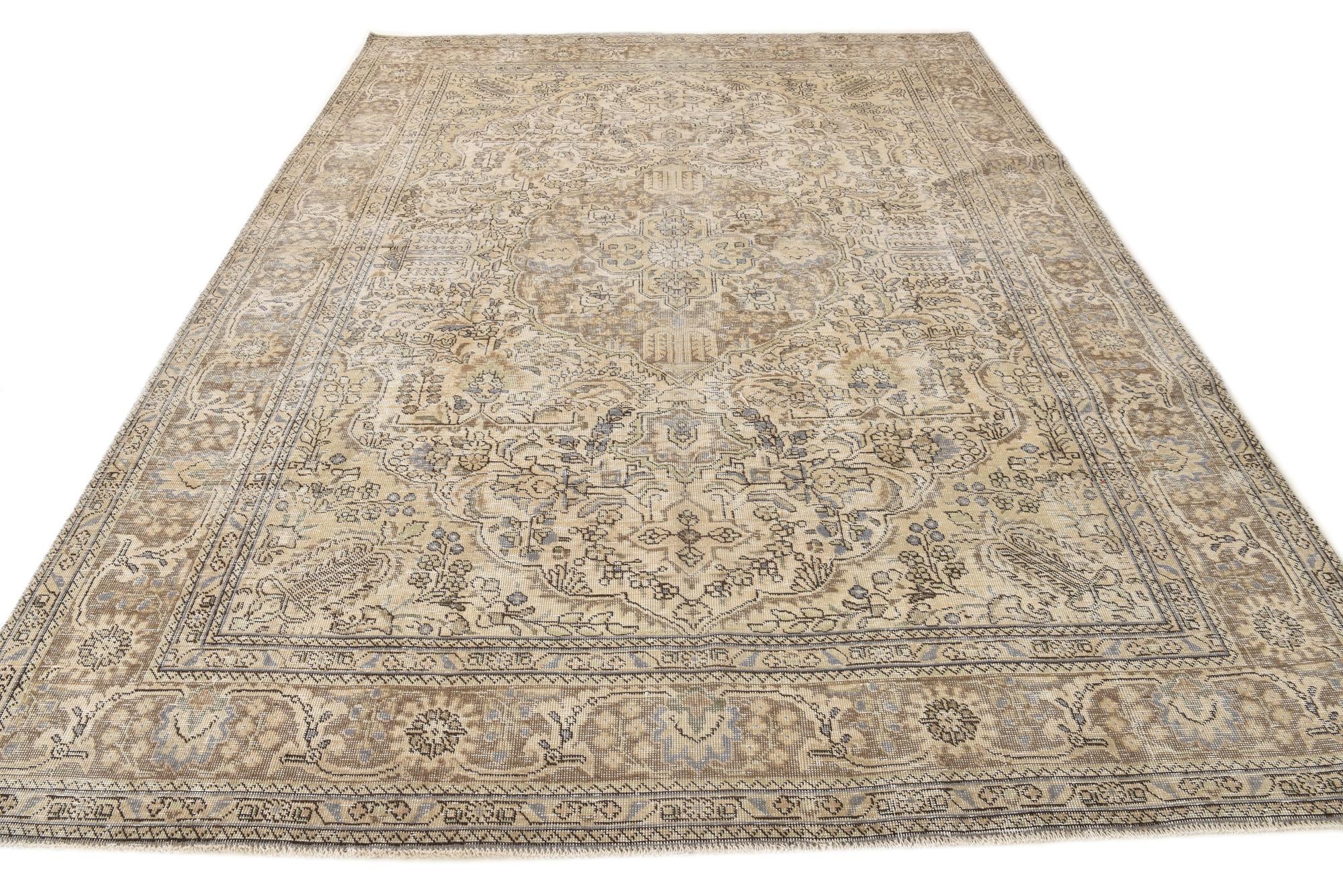8' 3 x 10' 11 Hand Knotted Ultra Vintage Persian Wool Rug