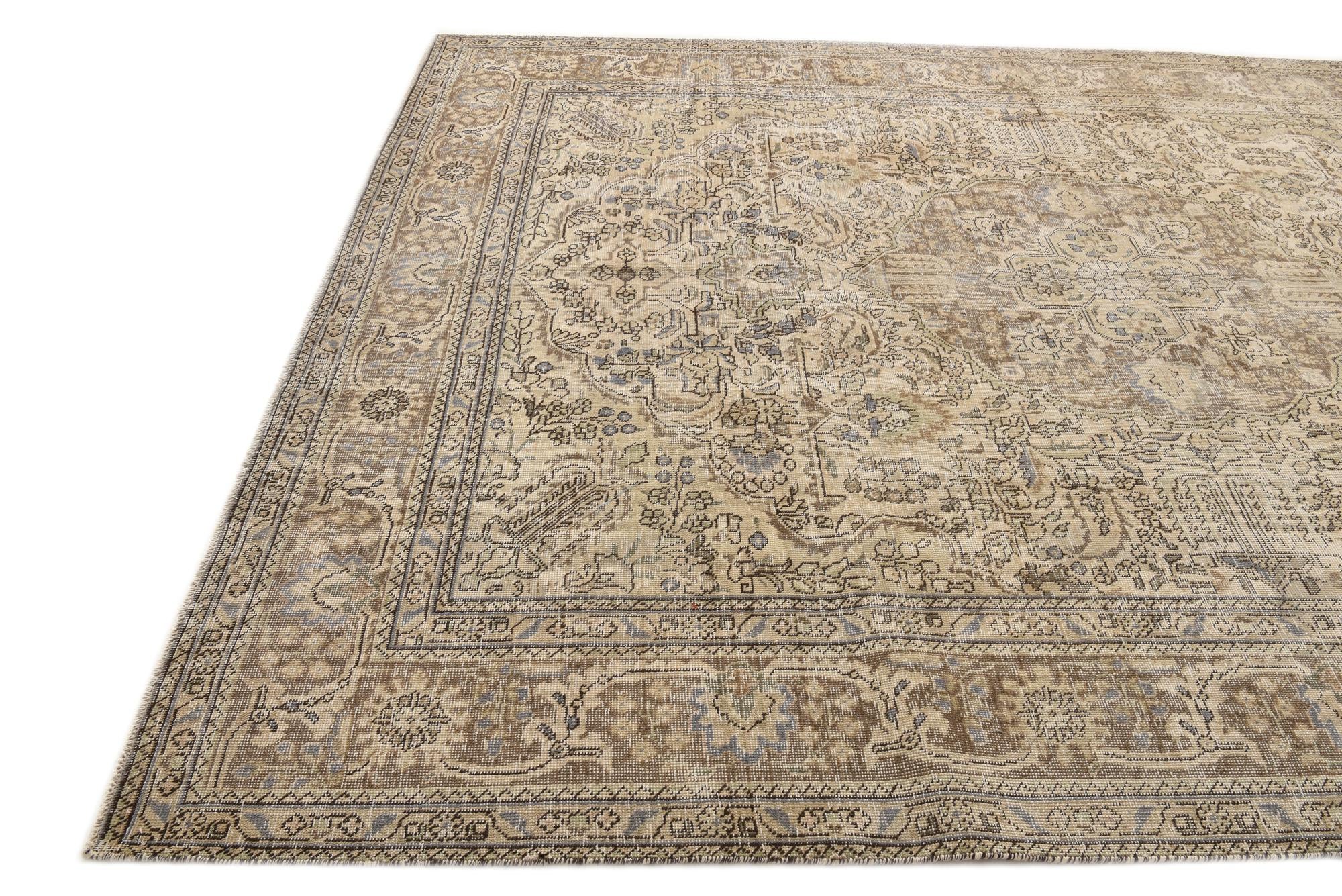 8' 3 x 10' 11 Hand Knotted Ultra Vintage Persian Wool Rug