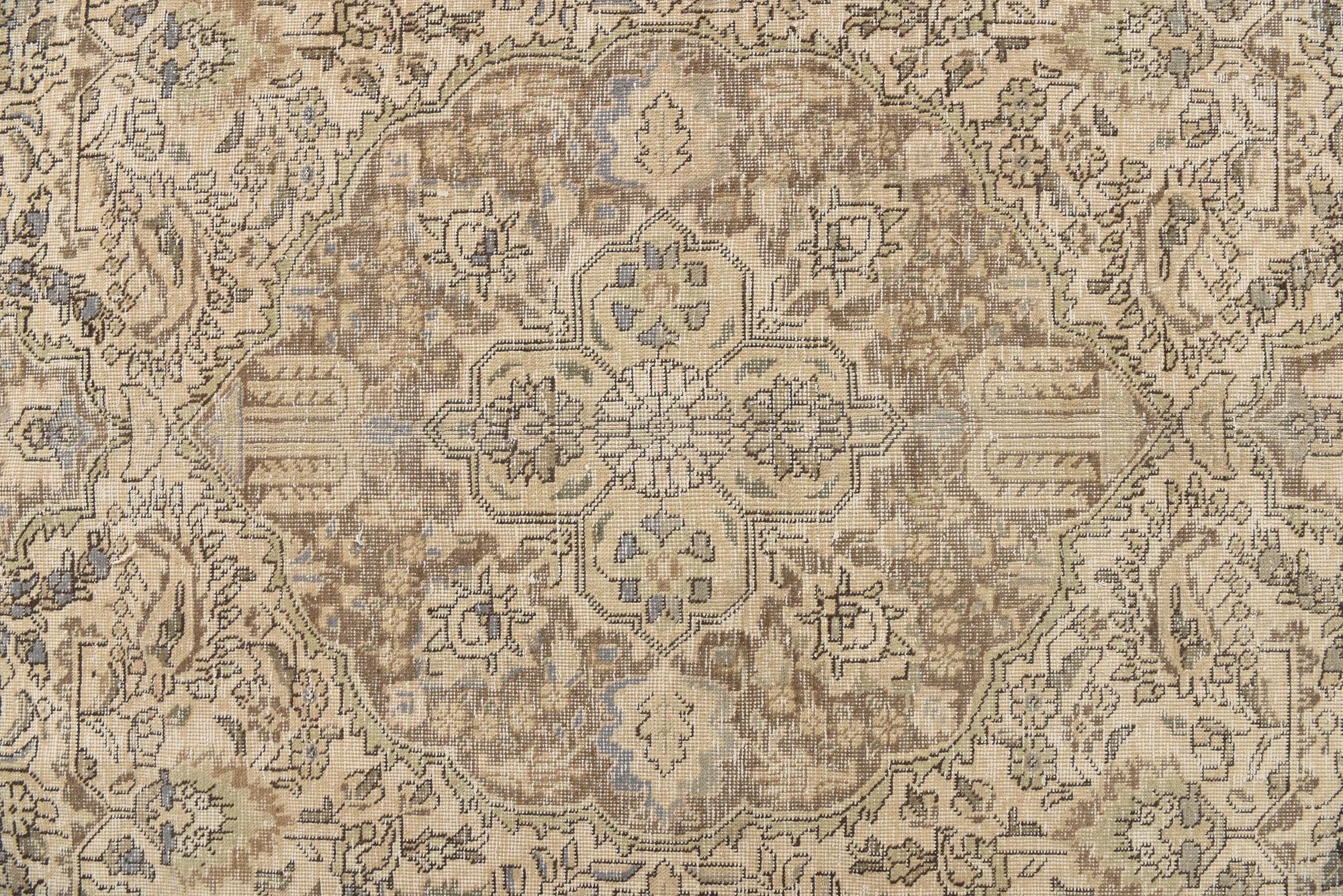 8' 3 x 10' 11 Hand Knotted Ultra Vintage Persian Wool Rug