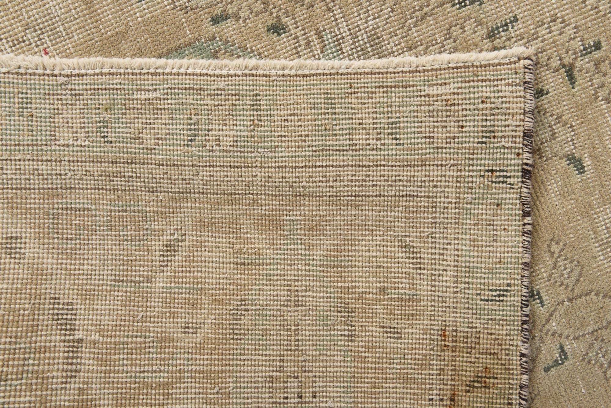 9' 8 x 12' 8 Hand Knotted Ultra Vintage Persian Wool Rug