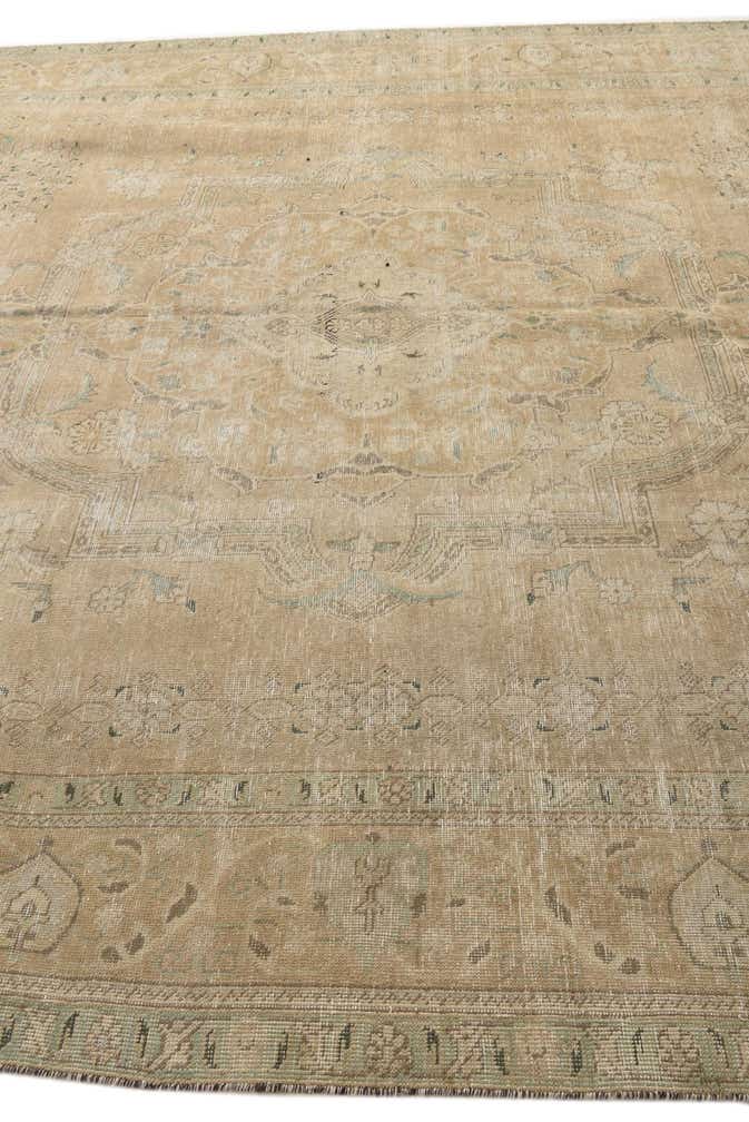 9' 8 x 12' 8 Hand Knotted Ultra Vintage Persian Wool Rug