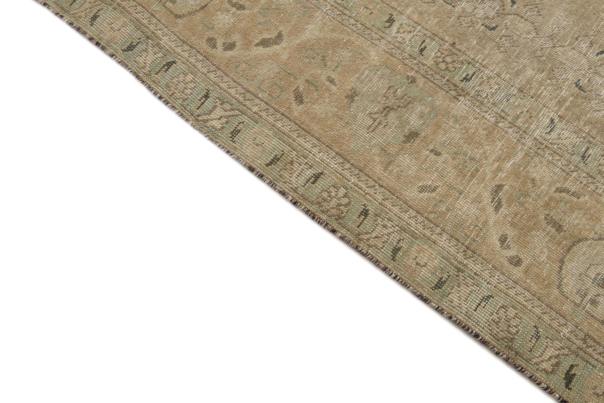 9' 8 x 12' 8 Hand Knotted Ultra Vintage Persian Wool Rug