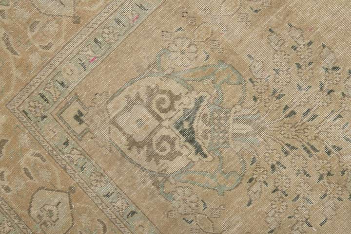 9' 8 x 12' 8 Hand Knotted Ultra Vintage Persian Wool Rug