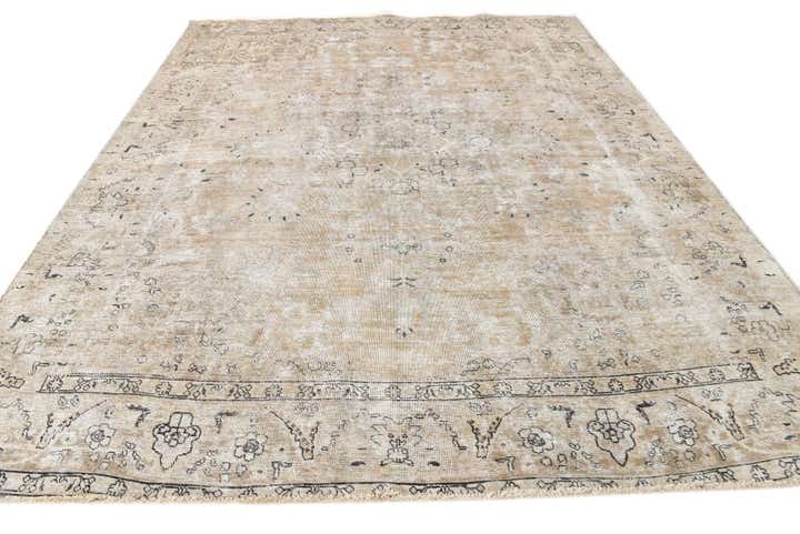 9' 8 x 11' 10 Hand Knotted Ultra Vintage Persian Wool Rug