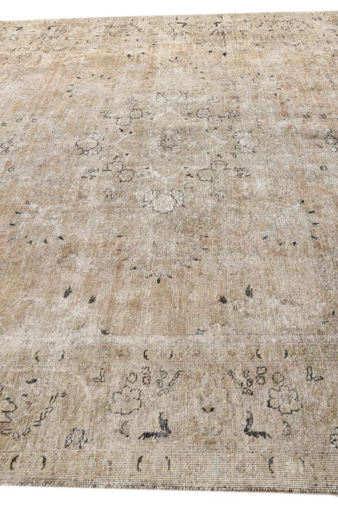 9' 8 x 11' 10 Hand Knotted Ultra Vintage Persian Wool Rug