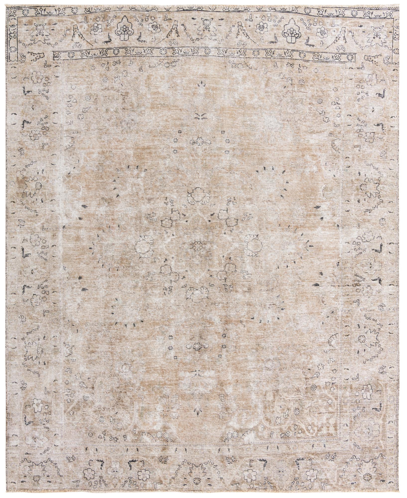9' 8 x 11' 10 Hand Knotted Ultra Vintage Persian Wool Rug