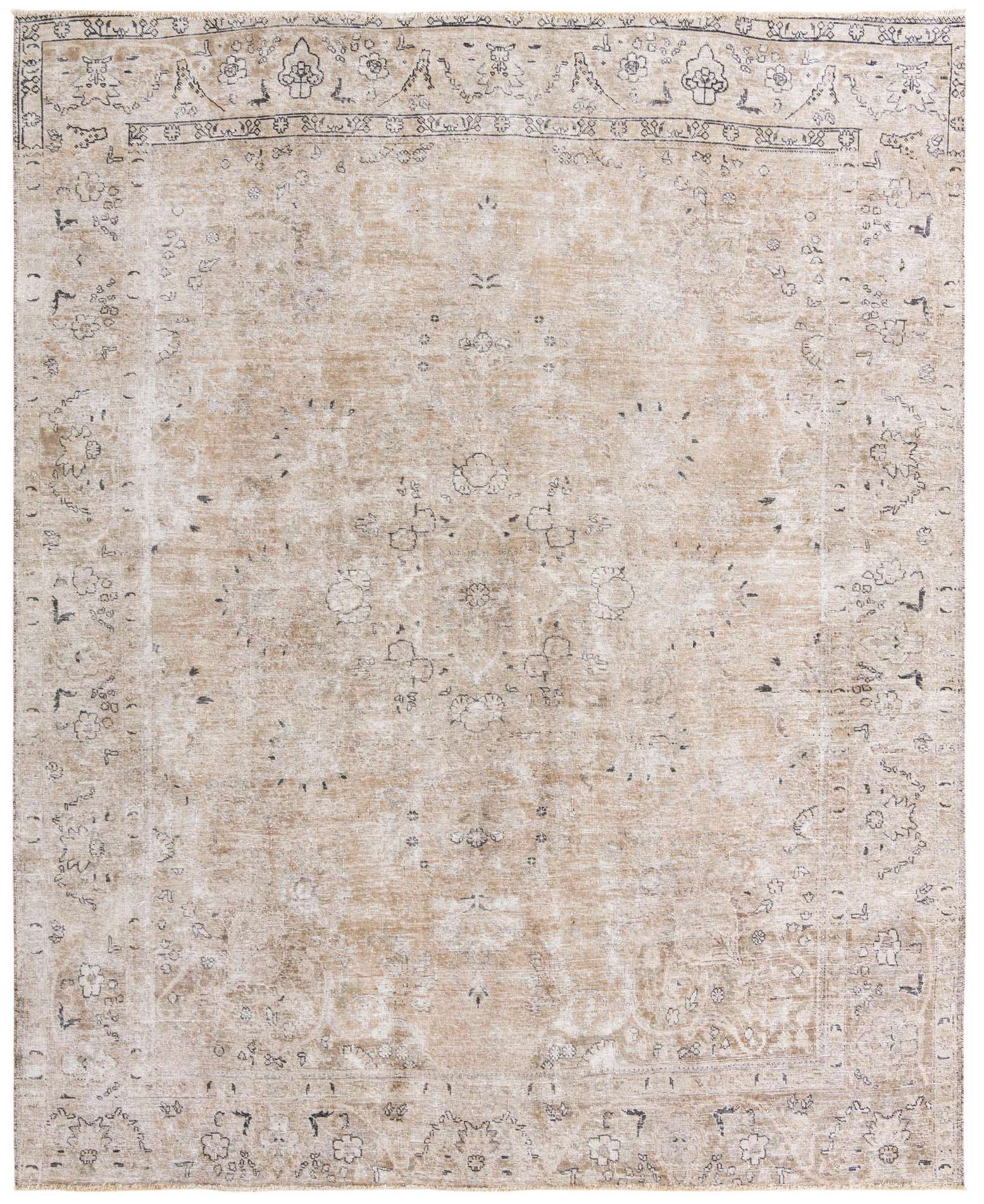 9' 8 x 11' 10 Hand Knotted Ultra Vintage Persian Wool Rug