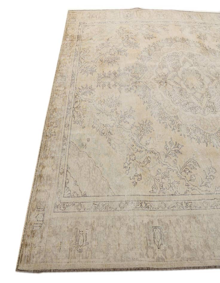 Detail image of 8' 11 x 12' 4  Hand Knotted Ultra Vintage Persian Wool Rug