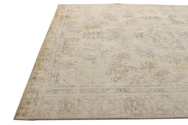 8' 11 x 12' 4 Hand Knotted Ultra Vintage Persian Wool Rug