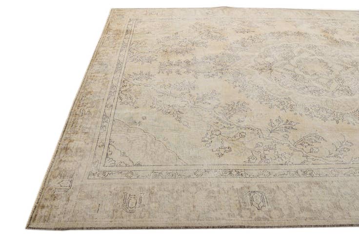 Detail image of 8' 11 x 12' 4 Hand Knotted Ultra Vintage Persian Wool Rug