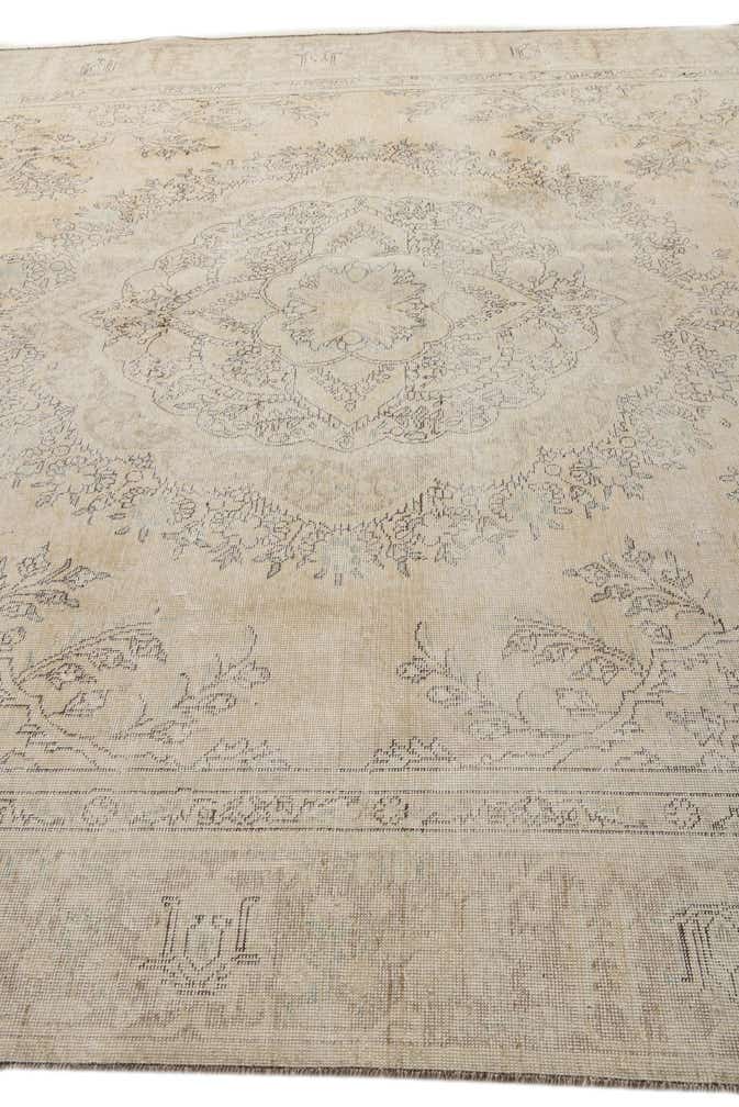 8' 11 x 12' 4 Hand Knotted Ultra Vintage Persian Wool Rug