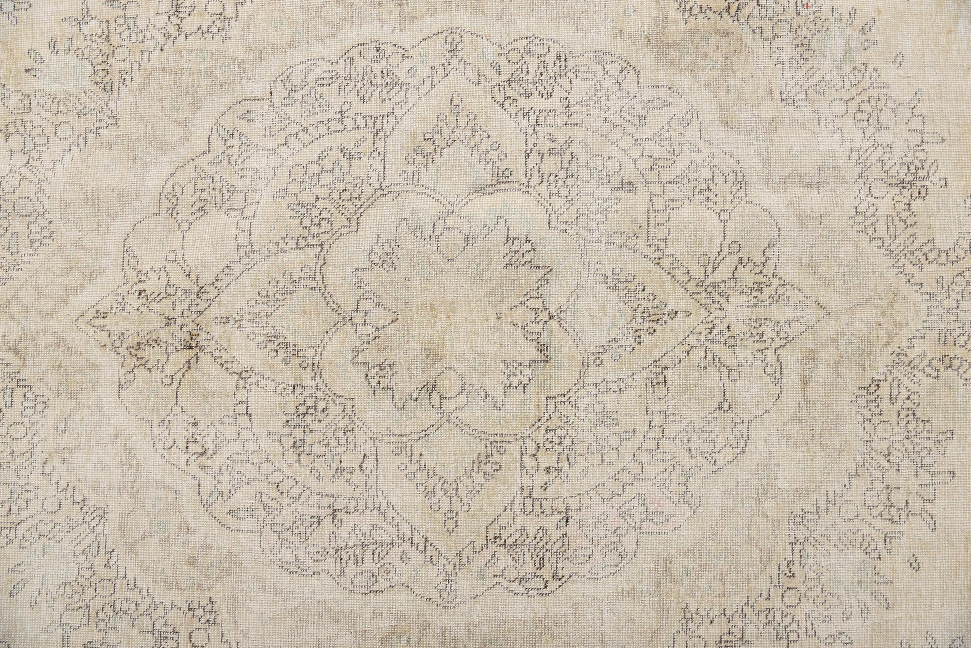 8' 11 x 12' 4 Hand Knotted Ultra Vintage Persian Wool Rug
