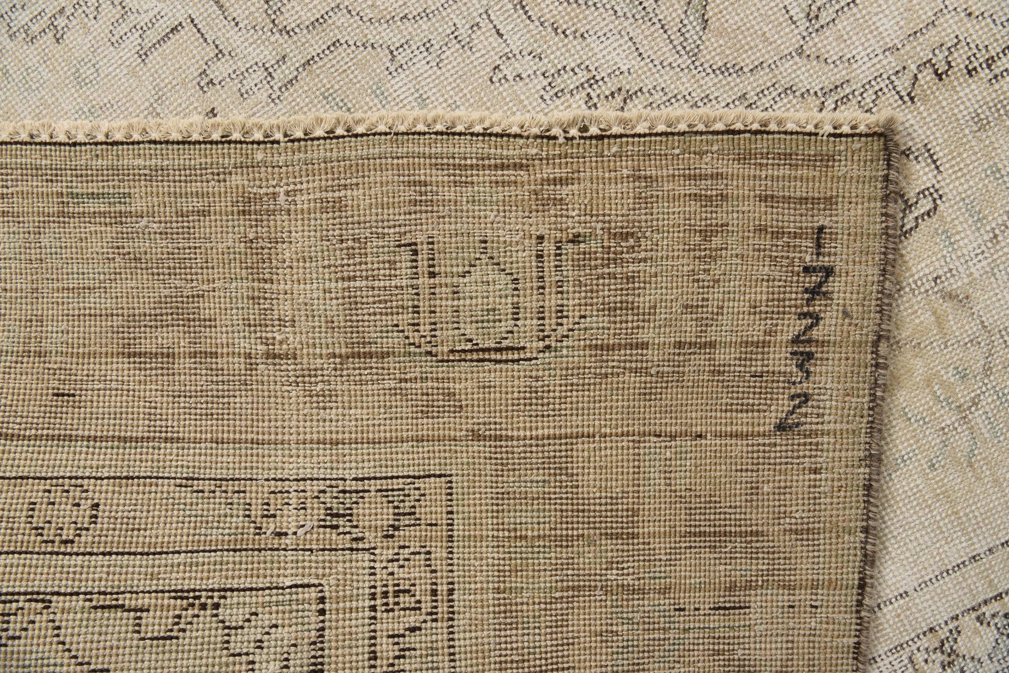 8' 11 x 12' 4 Hand Knotted Ultra Vintage Persian Wool Rug