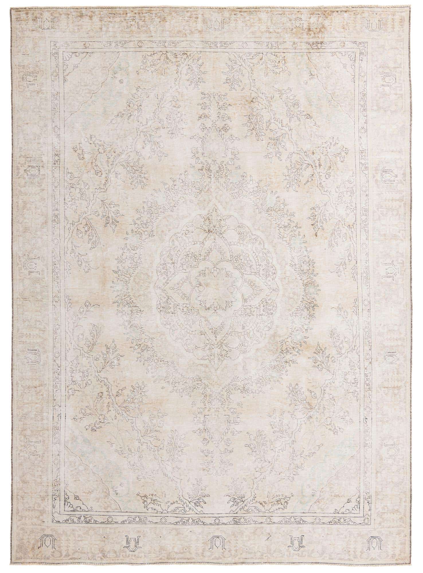 8' 11 x 12' 4 Hand Knotted Ultra Vintage Persian Wool Rug