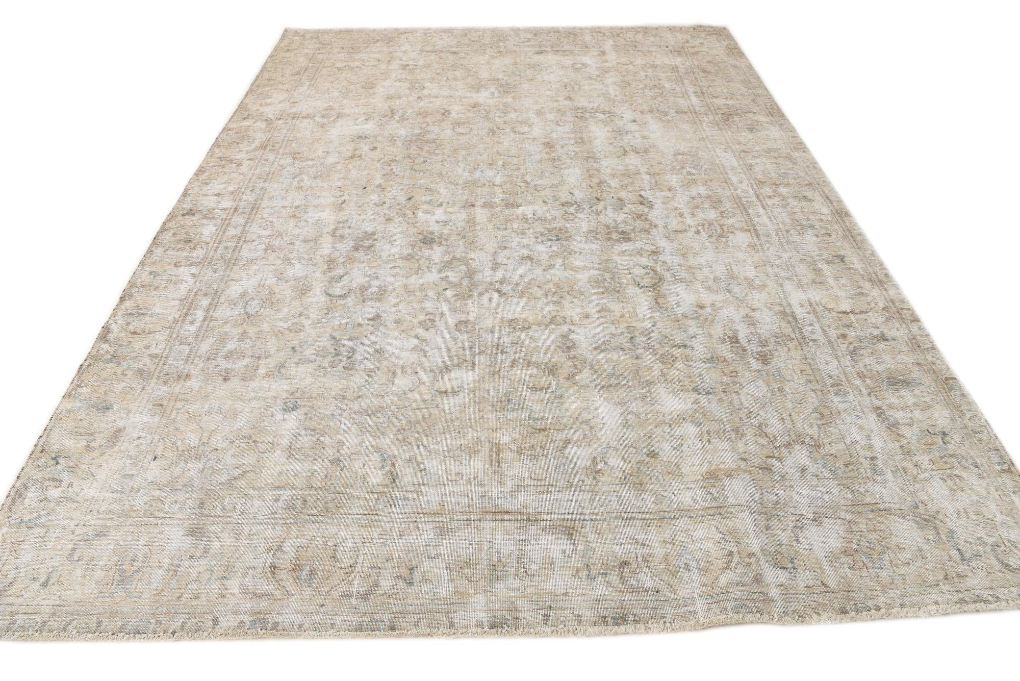 8' x 11' 2 Hand Knotted Ultra Vintage Persian Wool Rug