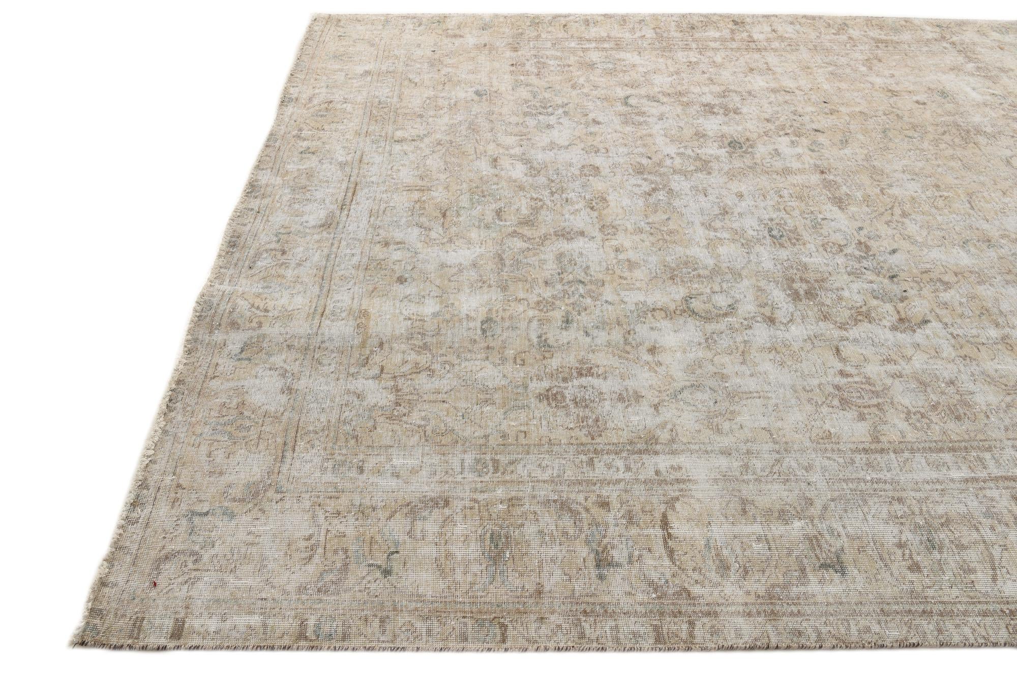 8' x 11' 2 Hand Knotted Ultra Vintage Persian Wool Rug