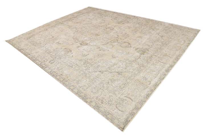 9' 8 x 12' Hand Knotted Ultra Vintage Persian Wool Rug