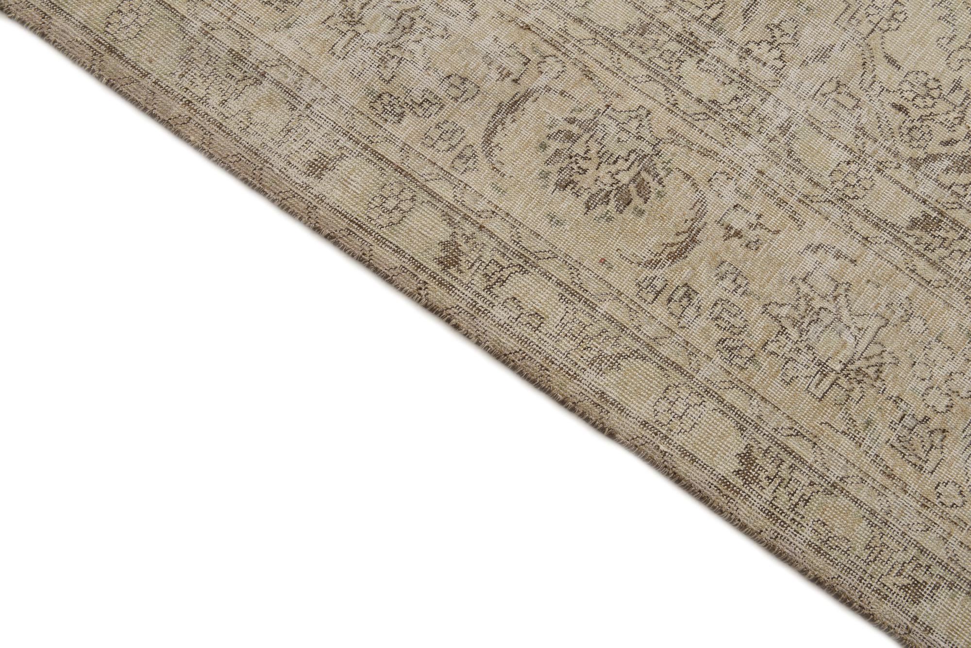 9' 8 x 12' Hand Knotted Ultra Vintage Persian Wool Rug