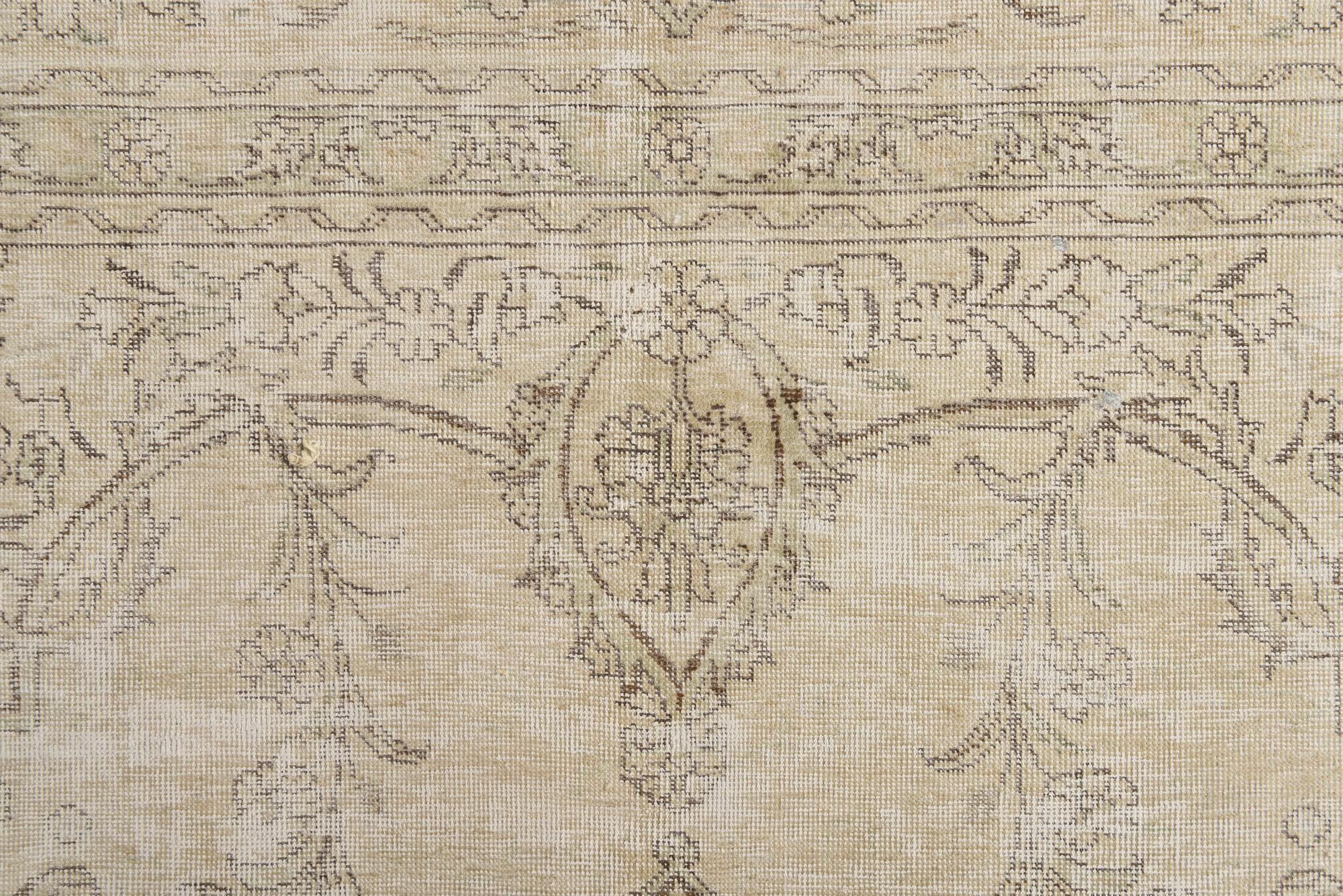 9' 8 x 12' Hand Knotted Ultra Vintage Persian Wool Rug