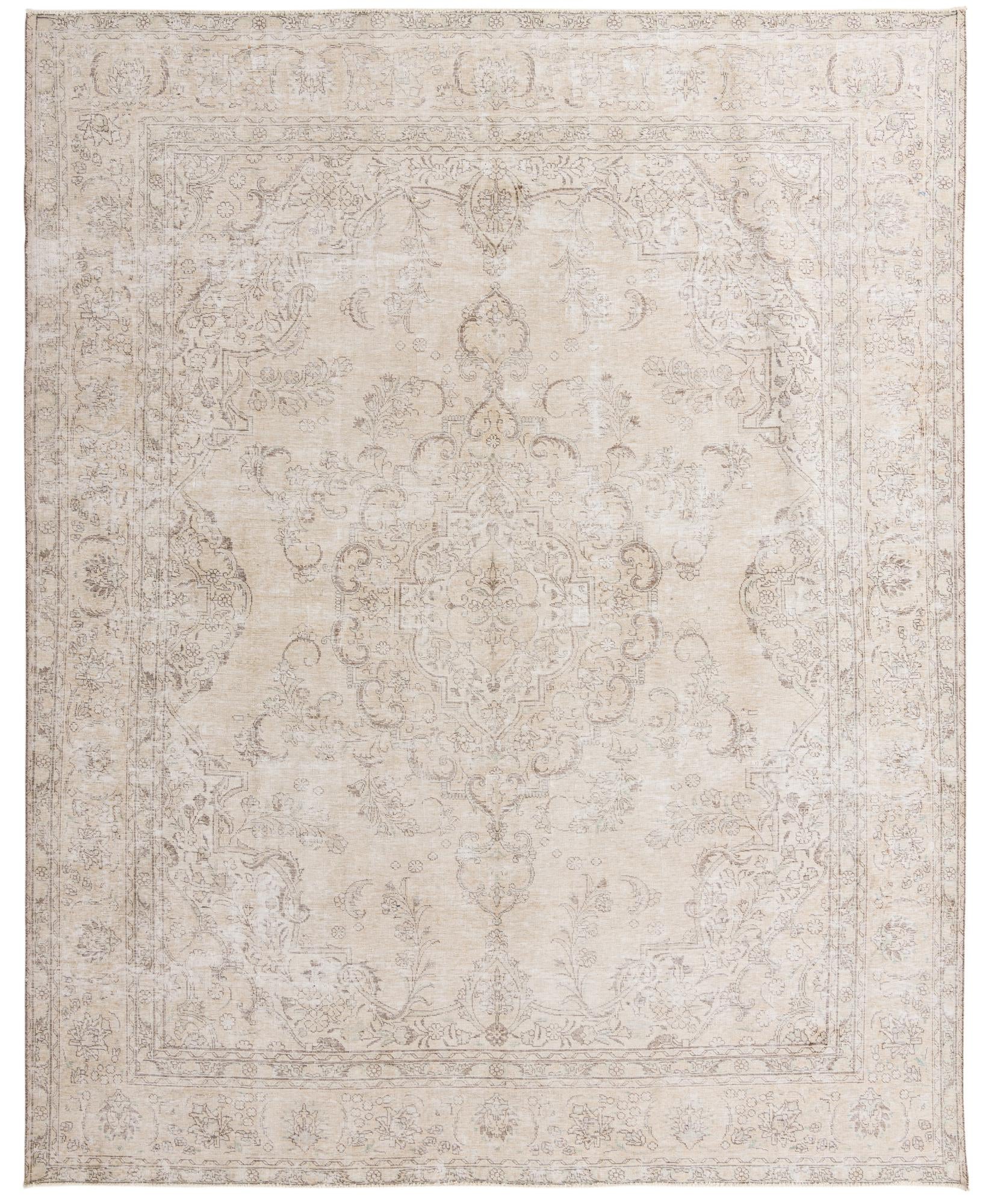 9' 8 x 12' Hand Knotted Ultra Vintage Persian Wool Rug