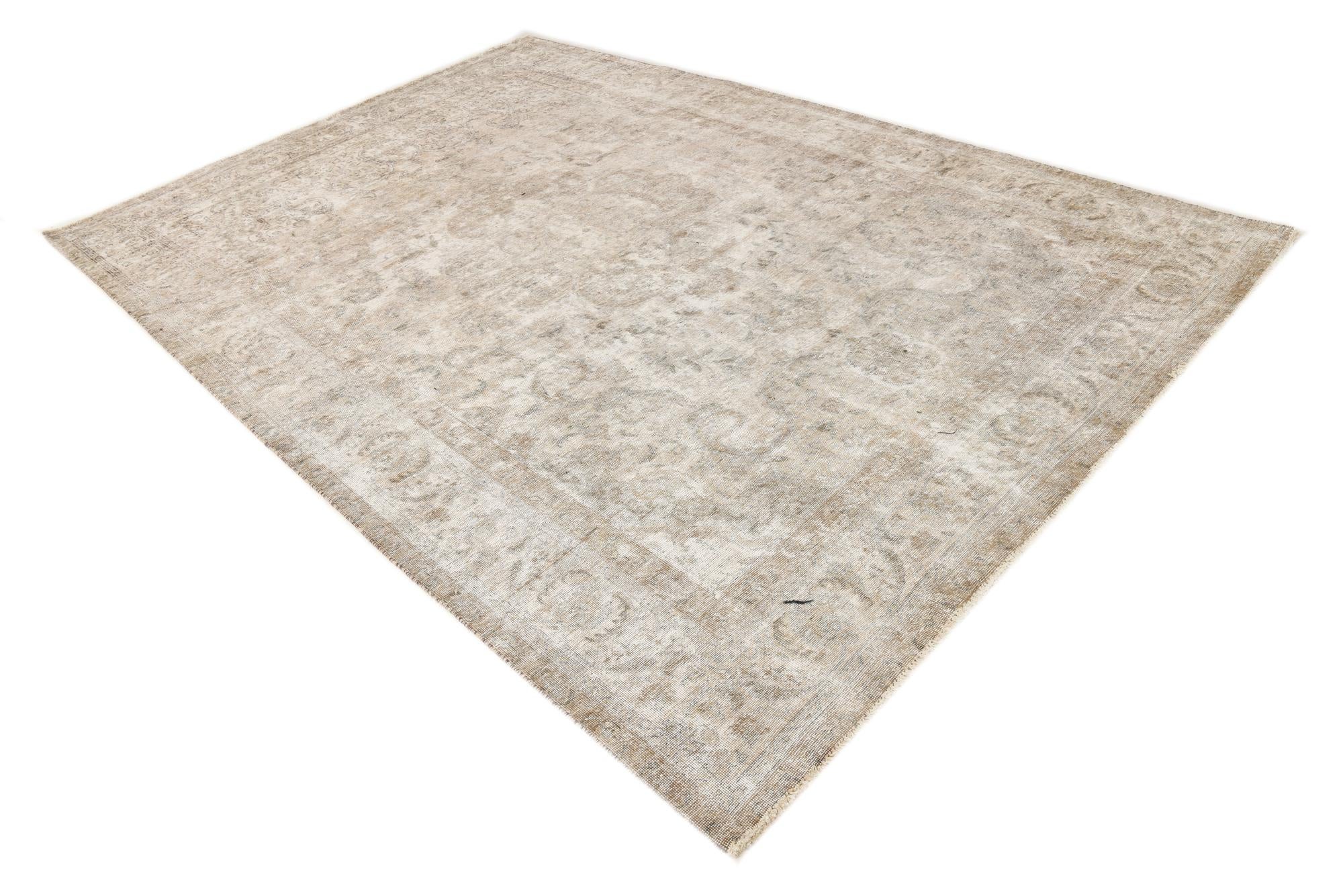 7' 6 x 10' 11 Hand Knotted Ultra Vintage Persian Wool Rug