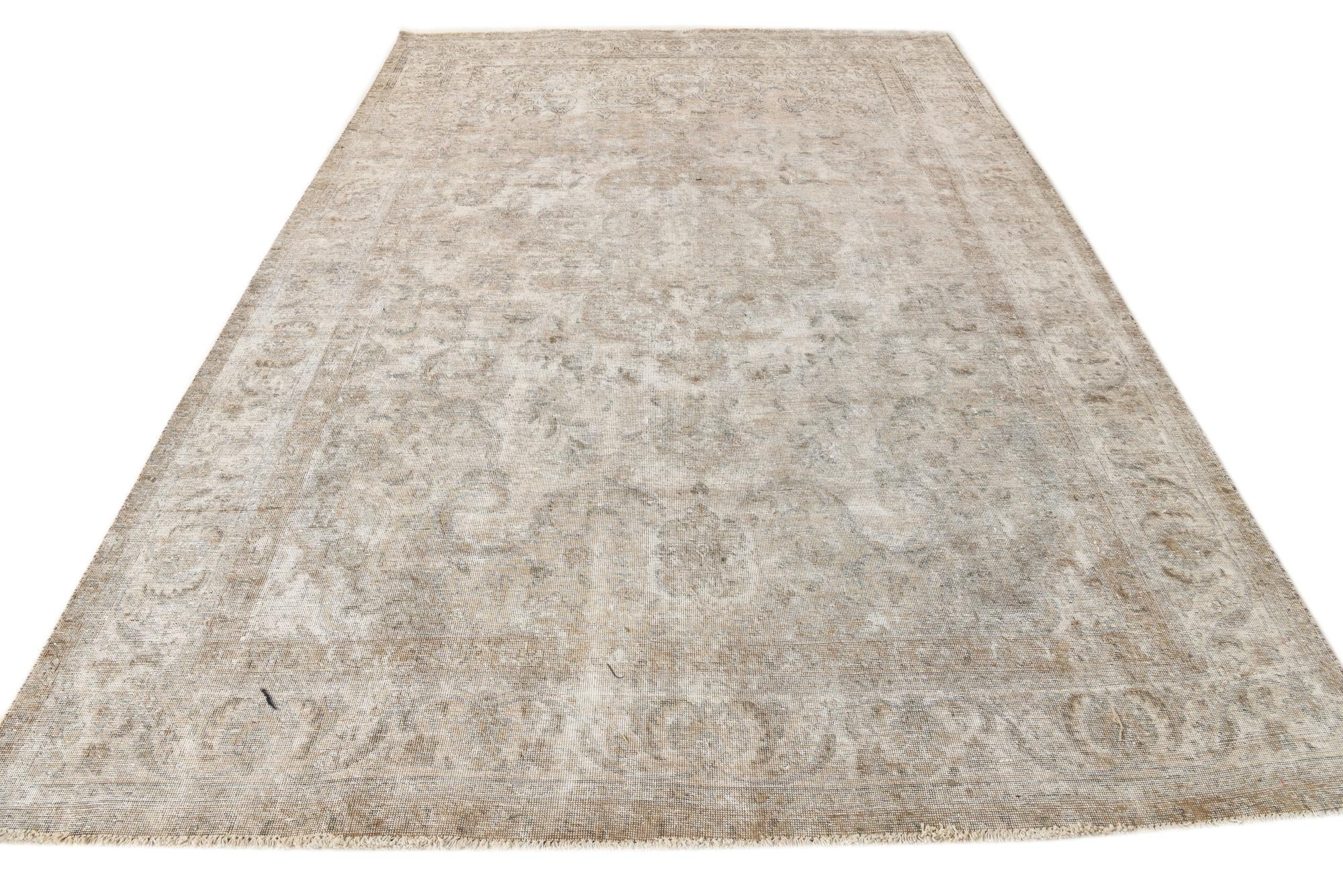 7' 6 x 10' 11 Hand Knotted Ultra Vintage Persian Wool Rug