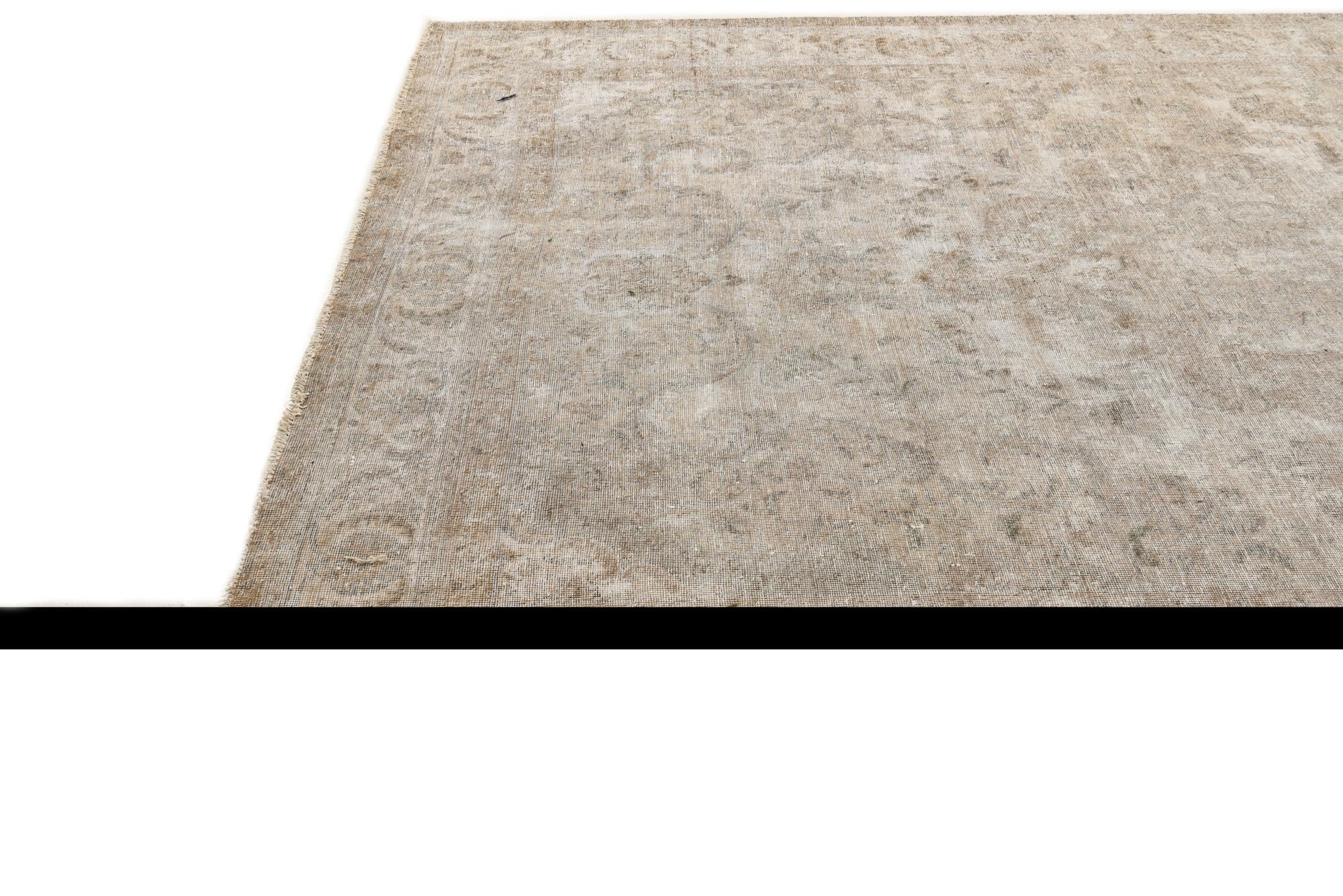 7' 6 x 10' 11 Hand Knotted Ultra Vintage Persian Wool Rug